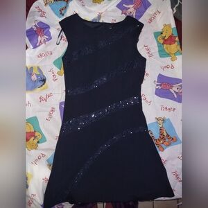 SD collection sparkle navy dress